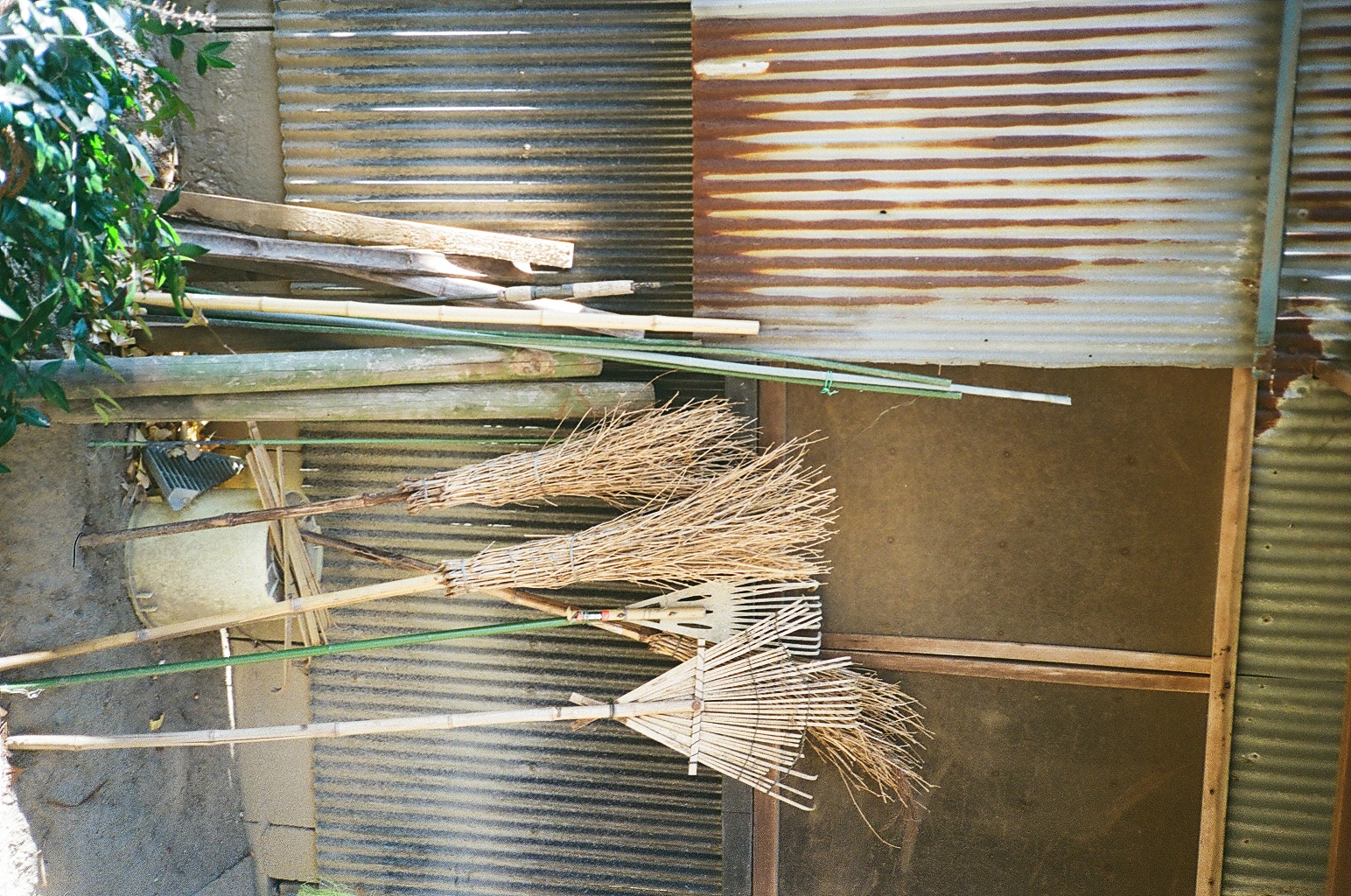 Broom in temple