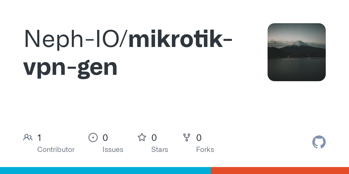 Mikrotik VPN Generator